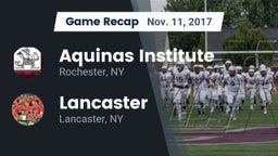 Recap: Aquinas Institute  vs. Lancaster  2017