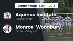 Recap: Aquinas Institute  vs. Monroe-Woodbury  2018