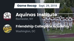 Recap: Aquinas Institute  vs. Friendship Collegiate Academy  2018