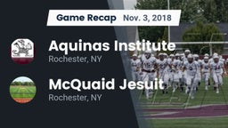 Recap: Aquinas Institute  vs. McQuaid Jesuit  2018