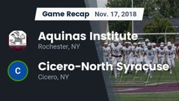 Recap: Aquinas Institute  vs. Cicero-North Syracuse  2018