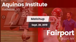Matchup: Aquinas Institute vs. Fairport  2019