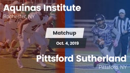 Matchup: Aquinas Institute vs. Pittsford Sutherland 2019