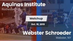 Matchup: Aquinas Institute vs. Webster Schroeder  2019