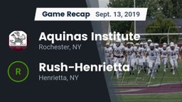Recap: Aquinas Institute  vs. Rush-Henrietta  2019