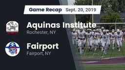 Recap: Aquinas Institute  vs. Fairport  2019