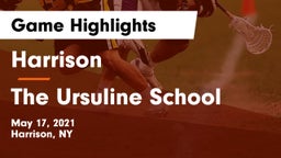 Harrison  vs The Ursuline School Game Highlights - May 17, 2021