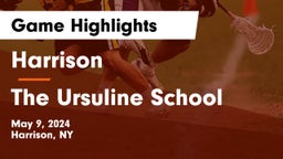Harrison  vs The Ursuline School Game Highlights - May 9, 2024