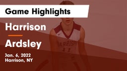 Harrison  vs Ardsley  Game Highlights - Jan. 6, 2022