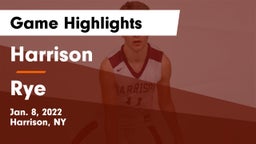 Harrison  vs Rye  Game Highlights - Jan. 8, 2022
