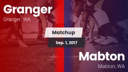 Matchup: Granger vs. Mabton  2017