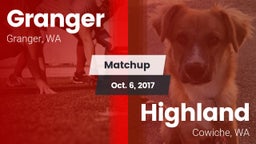 Matchup: Granger vs. Highland  2017