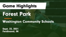 Forest Park  vs Washington Community Schools Game Highlights - Sept. 23, 2021