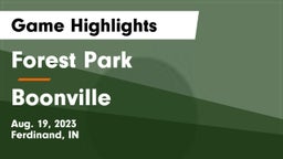 Forest Park  vs Boonville  Game Highlights - Aug. 19, 2023