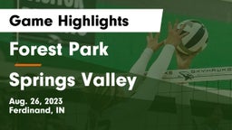Forest Park  vs Springs Valley  Game Highlights - Aug. 26, 2023