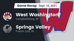 Recap: West Washington  vs. Springs Valley  2021