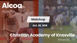 Matchup: Alcoa vs. Christian Academy of Knoxville 2016
