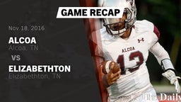 Recap: Alcoa  vs. Elizabethton  2016