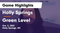 Holly Springs  vs Green Level  Game Highlights - Oct. 3, 2023