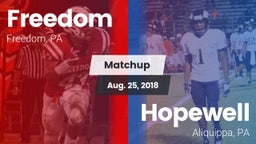 Matchup: Freedom vs. Hopewell  2018