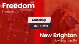 Matchup: Freedom vs. New Brighton  2018