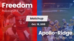 Matchup: Freedom vs. Apollo-Ridge  2018
