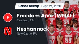 Recap: Freedom Area  (WPIAL) vs. Neshannock  2020