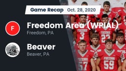 Recap: Freedom Area  (WPIAL) vs. Beaver  2020