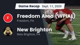 Recap: Freedom Area  (WPIAL) vs. New Brighton  2020