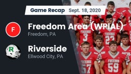 Recap: Freedom Area  (WPIAL) vs. Riverside  2020