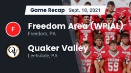 Recap: Freedom Area  (WPIAL) vs. Quaker Valley  2021