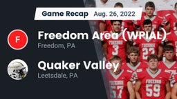 Recap: Freedom Area  (WPIAL) vs. Quaker Valley  2022