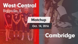 Matchup: West Central vs. Cambridge 2016