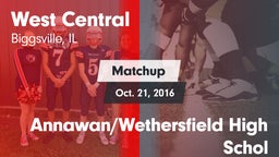 Matchup: West Central vs. Annawan/Wethersfield High Schol 2016