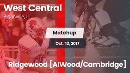 Matchup: West Central vs. Ridgewood [AlWood/Cambridge] 2017