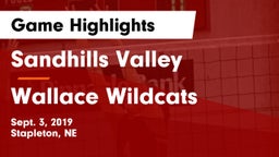 Sandhills Valley vs Wallace Wildcats Game Highlights - Sept. 3, 2019