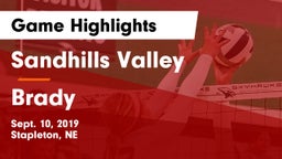 Sandhills Valley vs Brady  Game Highlights - Sept. 10, 2019