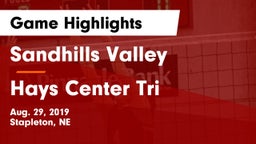 Sandhills Valley vs Hays Center Tri Game Highlights - Aug. 29, 2019