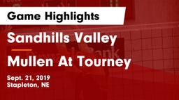 Sandhills Valley vs Mullen At Tourney Game Highlights - Sept. 21, 2019