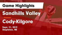 Sandhills Valley vs Cody-Kilgore Game Highlights - Sept. 21, 2019
