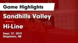 Sandhills Valley vs Hi-Line Game Highlights - Sept. 27, 2019