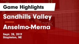 Sandhills Valley vs Anselmo-Merna  Game Highlights - Sept. 28, 2019