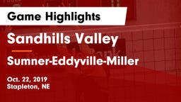 Sandhills Valley vs Sumner-Eddyville-Miller  Game Highlights - Oct. 22, 2019