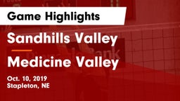 Sandhills Valley vs Medicine Valley Game Highlights - Oct. 10, 2019