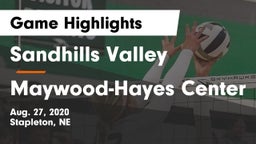 Sandhills Valley vs Maywood-Hayes Center Game Highlights - Aug. 27, 2020