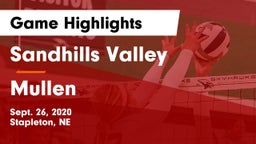 Sandhills Valley vs Mullen  Game Highlights - Sept. 26, 2020