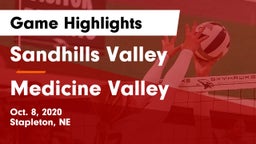 Sandhills Valley vs Medicine Valley  Game Highlights - Oct. 8, 2020