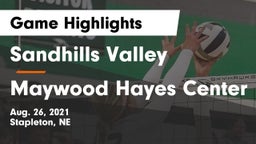 Sandhills Valley vs Maywood Hayes Center Game Highlights - Aug. 26, 2021