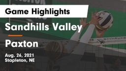 Sandhills Valley vs Paxton  Game Highlights - Aug. 26, 2021