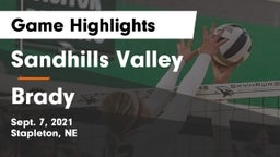 Sandhills Valley vs Brady  Game Highlights - Sept. 7, 2021